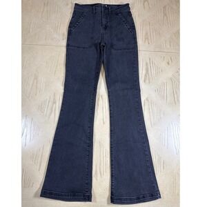 Knox Rose Black Flare Jeans